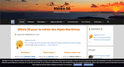 Desktop Screenshot of meteo06.fr