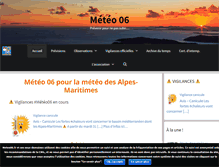 Tablet Screenshot of meteo06.fr